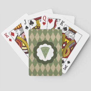 pizza vintage playing cards