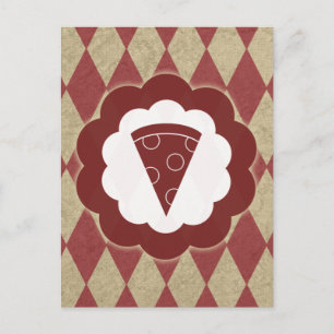 pizza vintage postcard