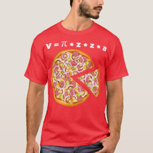 Pizza Volume Equation Math Lover 25024615 T-Shirt