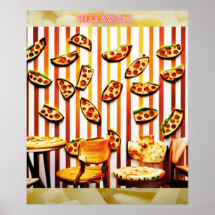 Pizza Wall Fantasy Pizzeria Poster 