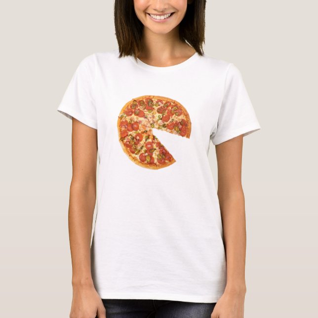 Pizza With Missing Slice Matching Baby Bodysuit (Front)