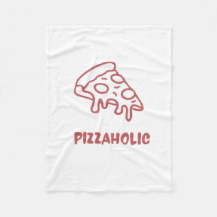 Pizzaholic fleece blanket