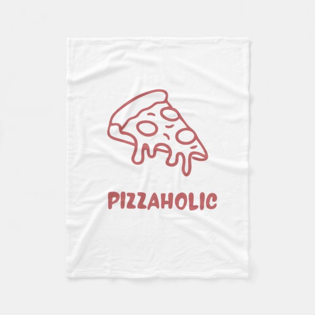 Pizzaholic  fleece blanket (Front)