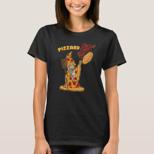 Pizzard Pizza Wizard Fast Food Pun Foodie Humour T-Shirt