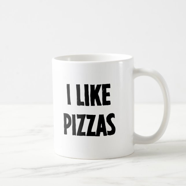Pizzas - Left Handed Coffee Mug (Right)