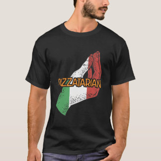Pizzatarian Funny Italian Humour Italy Vegan Pizza T-Shirt
