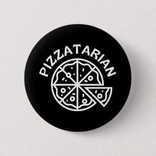 Pizzatarian Pizza 6 Cm Round Badge