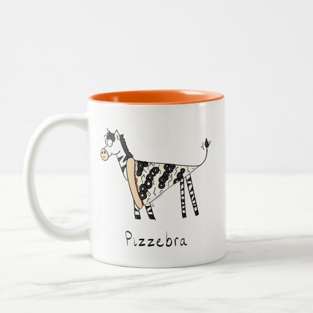 Pizzebra Pizza Zebra Coffee Mug (Left)