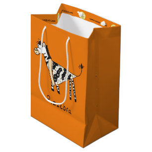Pizzebra Pizza Zebra Gift Bag