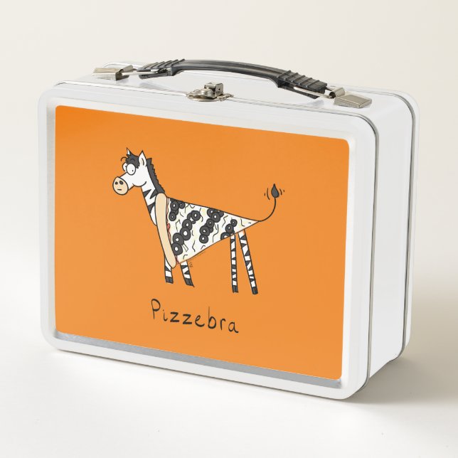 Pizzebra Pizza Zebra Lunch Box (Front)