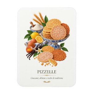 Pizzelle – Vintage Italian Dessert Magnet