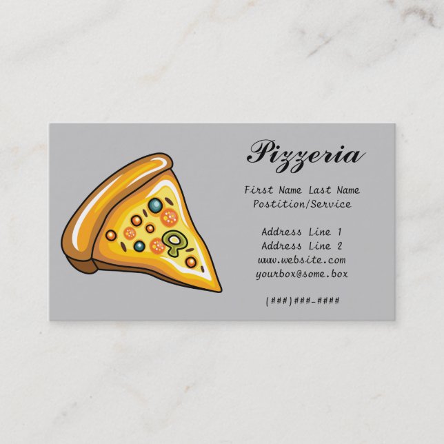 Pizzeria Business Card (Front)
