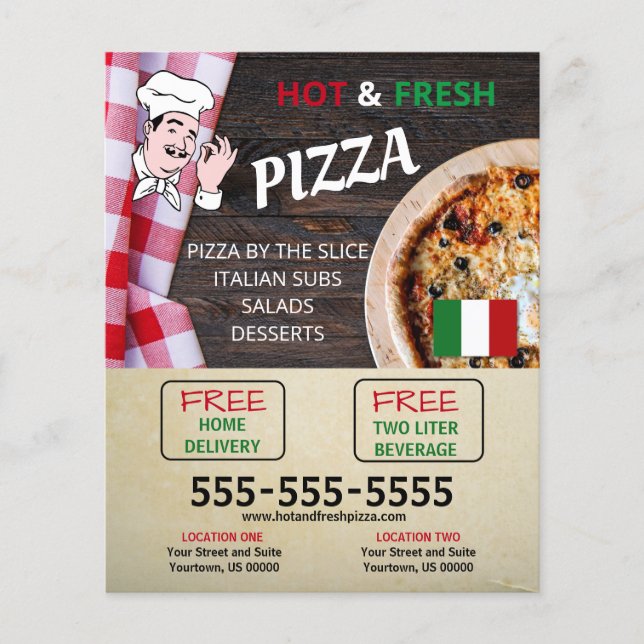 Pizzeria Business Flyer (Front)
