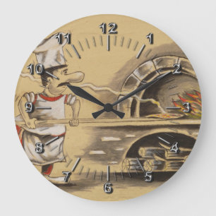 Pizzeria Large Clock