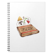 Pizzeria Pizza Box with the Works Toppings