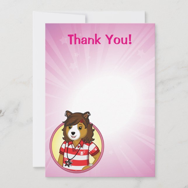 PJ Collie Thank You Card (Front)