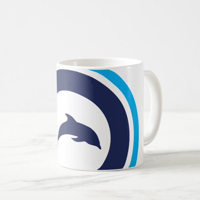PJK Mug 11oz / dolphin logo cropped (Front Right)