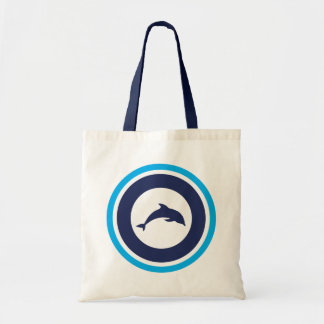 PJK Tote Bag / Dolphin & Kanji Design
