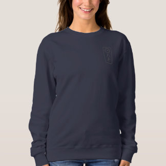 PJK Women's Navy Sweatshirt / kanji & logo