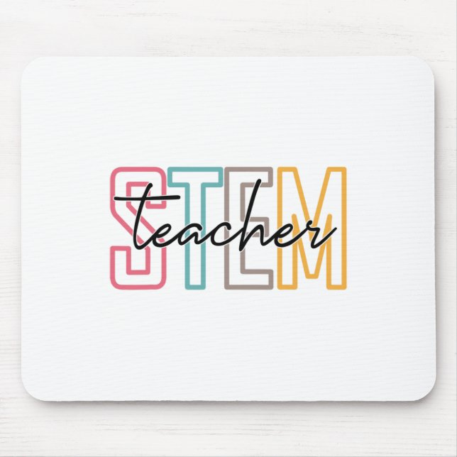 Pjmk Stem Teacher Science Technology Teacher Ck To Mouse Pad (Front)