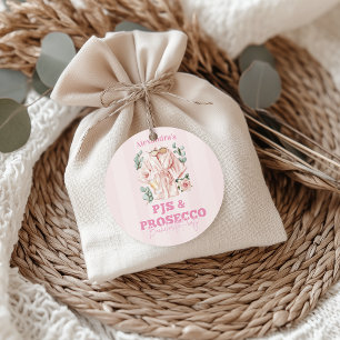 Pjs and Prosecco Bachelorette Classic Round Sticker