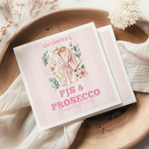 Pjs and Prosecco Bachelorette Napkin
