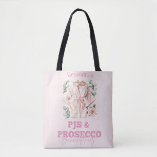 Pjs and Prosecco Bachelorette Tote Bag