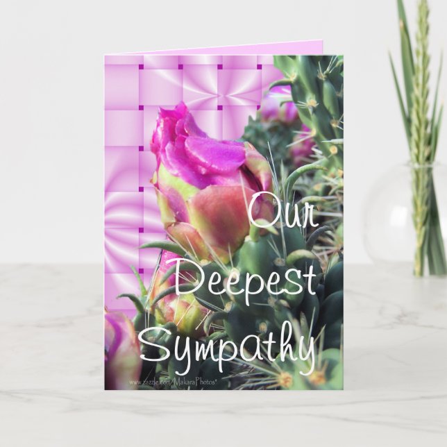 Pk Cactus Bloom-customise for any occasion Card (Front)