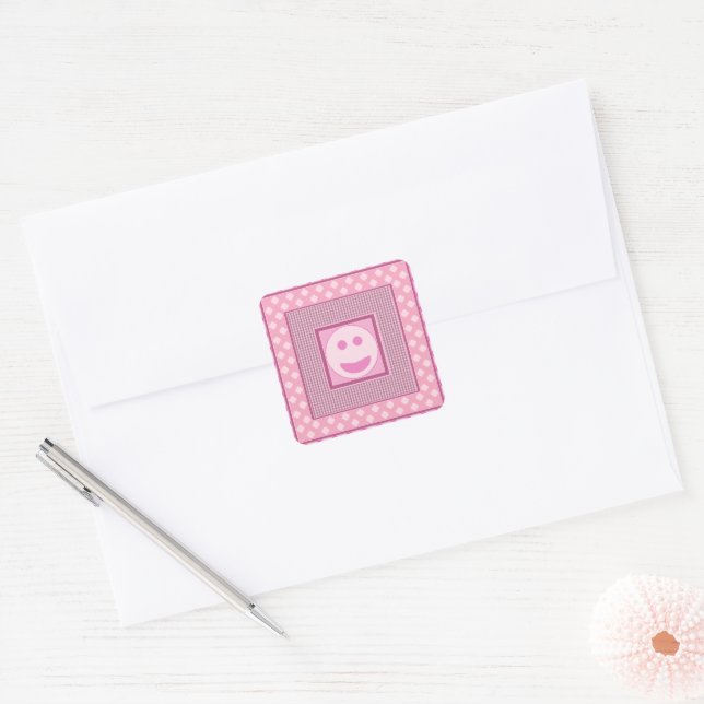 Pk&G Smile Tile Sheet of Stickers (Envelope)
