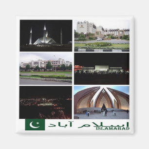 PK - Pakistan - Islamabad - Collage Mosaic Magnet