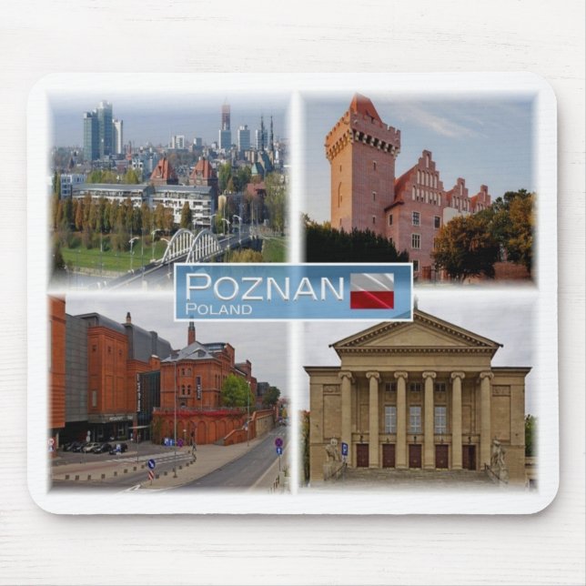 PL Poland Polska - Poznan - Mouse Pad (Front)