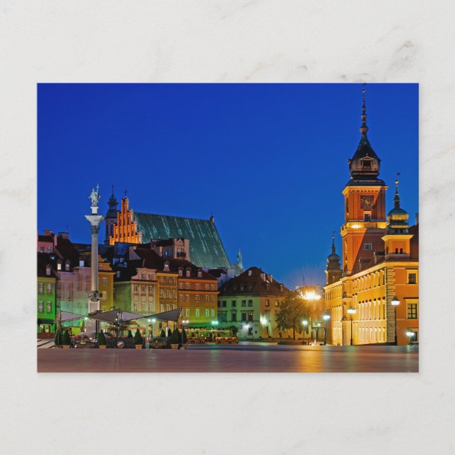 Plac Zamkowy Warsaw Poland Postcard (Front)