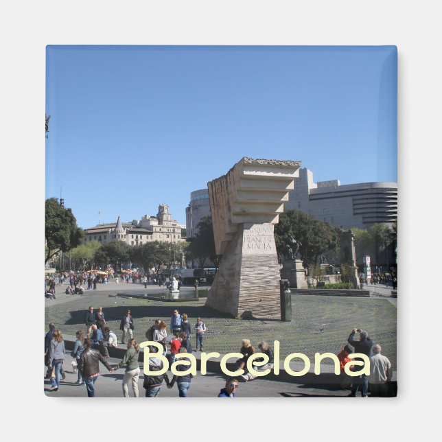Plaça Catalunya, Barcelona Magnet (Front)