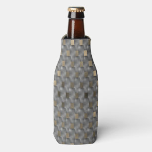 Placas cinza sobre fundo marrom claro, tons pretos bottle cooler