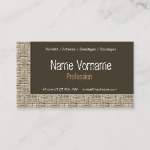 placated business card