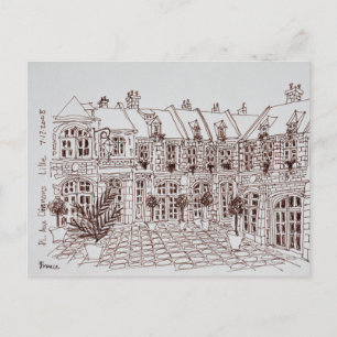 Place Aux Oignons, Old Town Lille, France Postcard