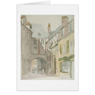 Place Barthelme, Paris, c.1829 (w/c & grey wash ov