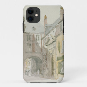 Place Barthelme, Paris, c.1829 (w/c & grey wash ov iPhone 11 Case