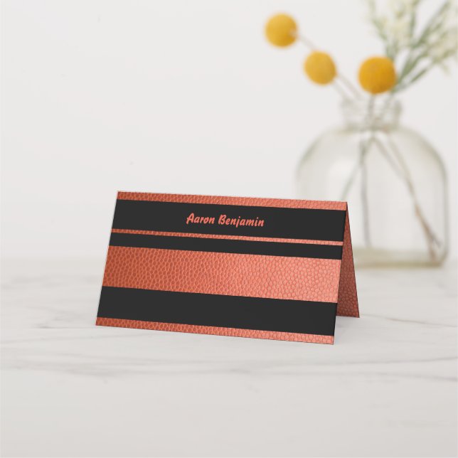 Place Card for Hoops Bar Mitzvah Collection (Front)