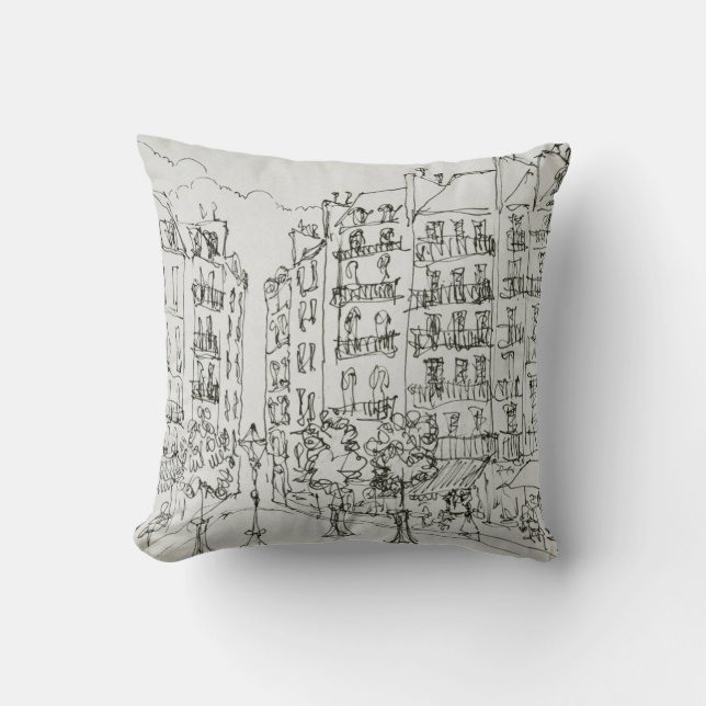 Place Dauphine, Ile de la Cite | Paris, France Cushion (Front)
