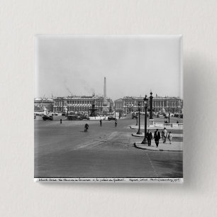 Place de la Concorde, designed in 1757 15 Cm Square Badge