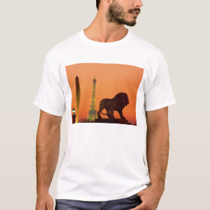Place de la Concorde; Eiffel Tower; Obelisk; T-Shirt