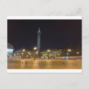 Place de la concorde in Paris at night Postcard