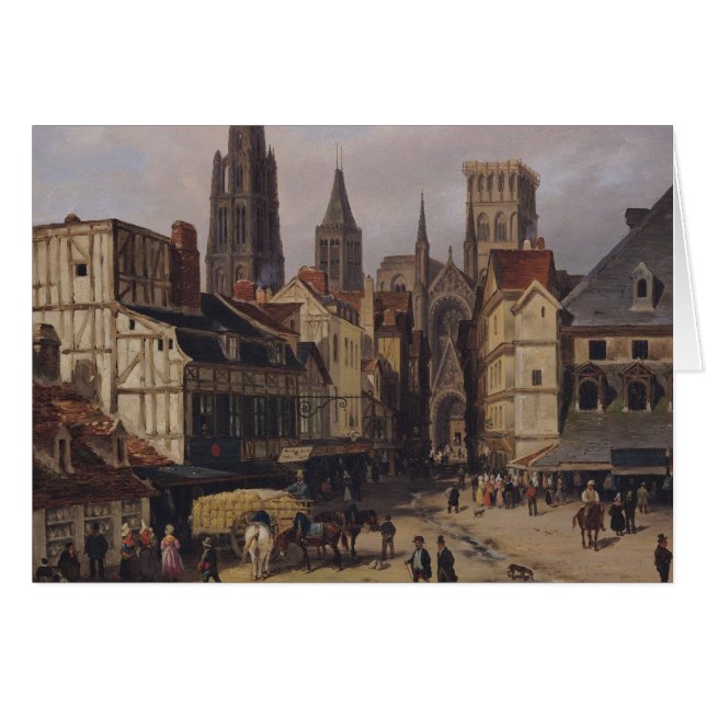 Place de la Haute-Vieille-Tour, Rouen, 1824 (Front Horizontal)