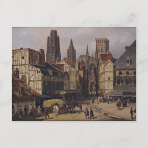 Place de la Haute-Vieille-Tour, Rouen, 1824 Postcard