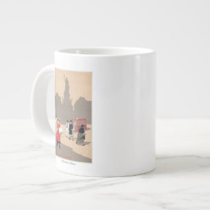 Place de la Republique Art Deco Scene Large Coffee Mug