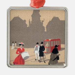 Place de la Republique Art Deco Scene Metal Ornament