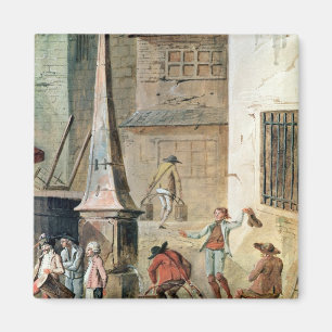 Place de l'Apport-Paris in Front of Grand Magnet