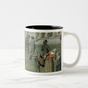 Place de l'Apport-Paris in Front Two-Tone Coffee Mug