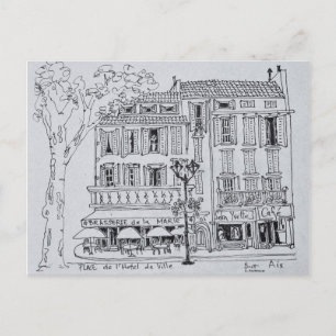 Place de L'Hotel de Ville   Aix en Provence Postcard